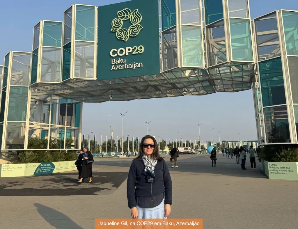 Jaqueline Gil na COP29 em Baku, Azerbaijão