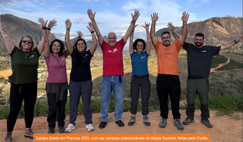 Camisetas colecionáveis da Abeta