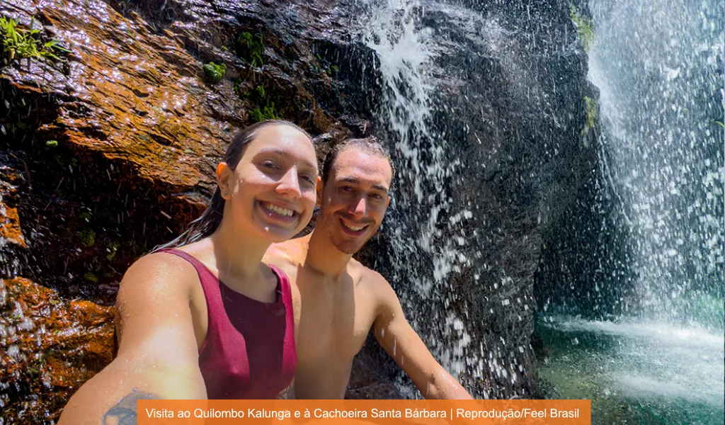 Visita ao Quilombo Kalunga e à Cachoeira Santa Bárbara