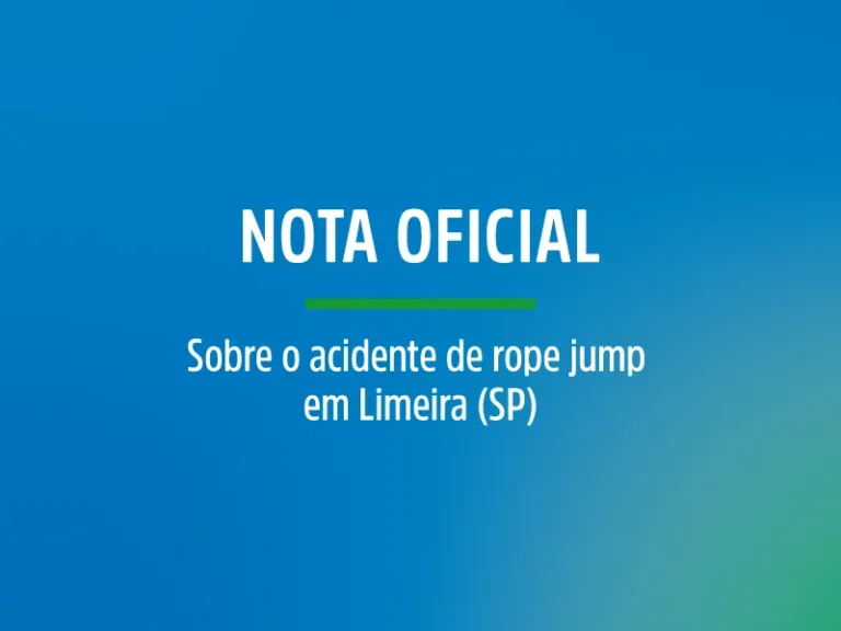 Nota da Abeta sobre acidente de Rope Jump em Limeira